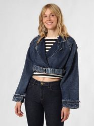Noisy May kurtka dżinsowa - NMTalla Kobiety Bawełna niebieski, L. Niebieskie kurtki Noisy May, l, bez wzorów, z bawełny, klasyczne, bez kaptura. Za 229.95 zł.