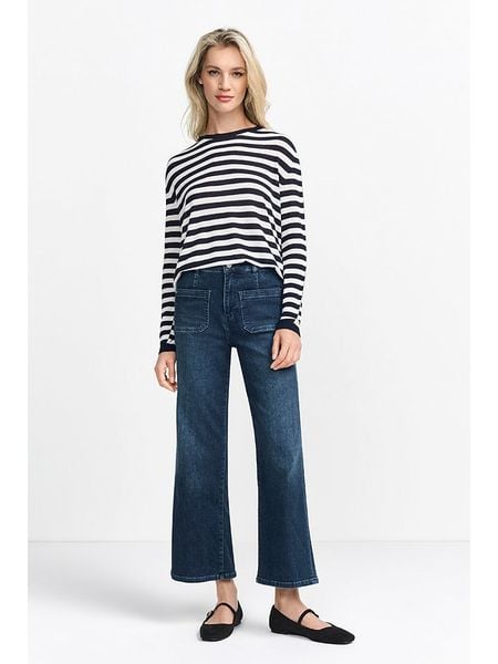 Rich & Royal Sweter w kolorze biało-czarnym rozmiar: L. Białe swetry Rich & Royal, l, bez wzorów, bez ramiączek. Za 277.36 zł.