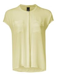 Heine Bluzka w kolorze żółtym rozmiar: 38. Żółte bluzki Heine, bez wzorów, bez kołnierzyka, bez ramiączek. Za 104.99 zł.