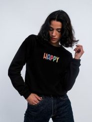 WOOOP Bluza w kolorze czarnym rozmiar: XL. Czarne bluzy Wooop, xl, bez wzorów, bez kaptura. Za 115.78 zł.