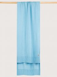 Maerz Muenchen Wełniany szal w kolorze błękitnym rozmiar: onesize. Niebieskie szaliki i kominy Maerz Muenchen, bez wzorów, z materiału. Za 173.99 zł.