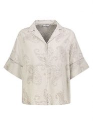 Eight2Nine Bluzka w kolorze kremowym rozmiar: L. Brązowe bluzki Eight2Nine, l, bez wzorów, bez kołnierzyka, bez ramiączek. Za 86.99 zł.