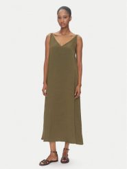 ViCOLO Sukienka letnia TD0758 Khaki Regular Fit. Brązowe sukienki ViCOLO, m, bez wzorów, z wiskozy, bez kołnierzyka, bez ramiączek. Za 309.99 zł.