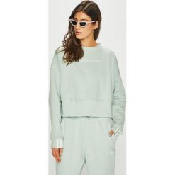 Adidas Originals - Bluza. Zielone bluzy adidas Originals, s, z aplikacjami, z bawełny, bez ramiączek, bez kaptura. W wyprzedaży za 199.90 zł.