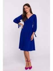Stylove Sukienka w kolorze granatowym rozmiar: XXL. Niebieskie sukienki Stylove, xxl, bez wzorów, bez kołnierzyka, bez ramiączek, midi. Za 280.45 zł.