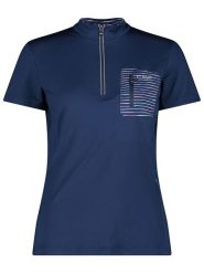 CMP Koszulka kolarska w kolorze granatowym rozmiar: 36. Niebieskie t-shirty sportowe CMP, bez wzorów, z materiału, bez ramiączek, rowerowe. Za 101.95 zł.