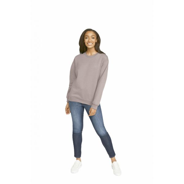Bluza z okrągłym dekoltem Gildan Midweight Softstyle. Brązowe bluzy GILDAN, xl, bez wzorów, z bawełny, bez kaptura. Za 124.00 zł.