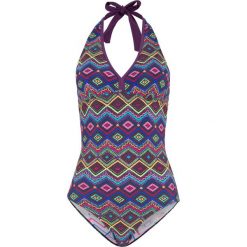Kostium kąpielowy bonprix jeżynowy z nadrukiem. Stroje jednoczęściowe marki 4f. Za 129.99 zł.