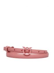 PINKO Pasek Damski Love Berry H1 Belt AI 24-25 PLT01 102148 A1K2 Różowy. Czerwone paski Pinko, bez wzorów, ze skóry. Za 419.99 zł.
