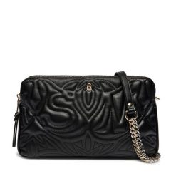 Torebka Steve Madden. Czarne listonoszki Steve Madden, bez wzorów, bez dodatków. Za 319.99 zł.