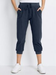Kaffe Spodnie materiałowe Naya 10502803 Granatowy Regular Fit. Niebieskie spodnie materiałowe Kaffe, bez wzorów, z bawełny. Za 109.99 zł.