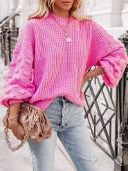 LA Angels Sweter w kolorze różowym rozmiar: S. Różowe swetry LA Angels, s, bez wzorów, bez ramiączek. Za 171.28 zł.