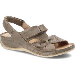 Beżowe Sandały Damskie Pollonus Skórzane Buty. Brązowe sandały Pollonus, bez wzorów, ze skóry, bez obcasa, na platformie, bez zapięcia. Za 209.00 zł.