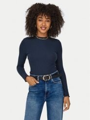 ONLY Bluzka Emma 15180040 Niebieski Slim Fit. Niebieskie bluzki ONLY, l, bez wzorów, z syntetyku, bez kołnierzyka, bez ramiączek. Za 79.99 zł.
