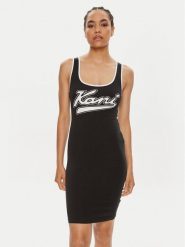Karl Kani Sukienka letnia Varsity 6160828 Czarny Slim Fit. Czarne sukienki Karl Kani, s, bez wzorów, z bawełny, bez kołnierzyka, bez ramiączek. Za 129.99 zł.