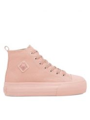 Kappa Trampki VISKA OC 243208OC-7171 Różowy. Czerwone trampki Kappa, bez wzorów, z materiału, bez zapięcia. Za 129.99 zł.