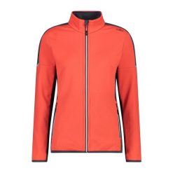 Damski polar rozpinany do połowy CMP. Czerwone bluzy z polaru CMP, bez wzorów, z polaru, trekkingowe. Za 356.00 zł.
