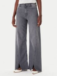 Simona Corsellini Jeansy A25CPPAT0601 Szary Wide Leg. Szare jeansy SIMONA CORSELLINI, bez wzorów, z bawełny. Za 769.99 zł.