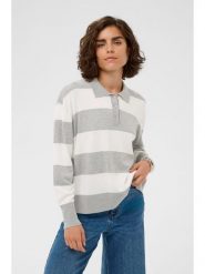 Kaffe Sweter w kolorze kremowo-szarym rozmiar: XS. Brązowe swetry Kaffe, xs, bez wzorów, bez ramiączek. Za 126.99 zł.