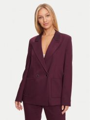 Guess Marynarka Viviane W4BN58 WGIH2 Bordowy Regular Fit. Czerwone marynarki i żakiety Guess, l, z aplikacjami, z wiskozy, bez ramiączek. Za 449.99 zł.