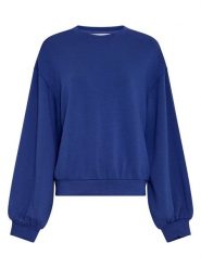 MOSS COPENHAGEN Bluza "Brionna Ima" w kolorze niebieskim rozmiar: S/M. Niebieskie bluzy bez kaptura Moss Copenhagen, m, bez wzorów, bez kaptura. Za 165.99 zł.