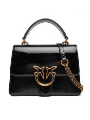 PINKO Torebka Love One Top Handle Mini Light PE 25 PLTT 100071 A1UV Czarny. Czarne torebki klasyczne Pinko, bez wzorów, ze skóry, bez dodatków. Za 879.99 zł.
