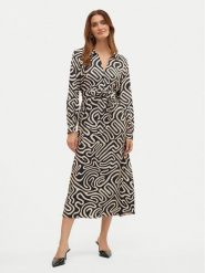 Vero Moda Sukienka koszulowa Vigdis 10323267 Czarny Regular Fit. Czarne sukienki Vero Moda, l, bez wzorów, z wiskozy, bez kołnierzyka, bez ramiączek, koszulowe. Za 149.99 zł.