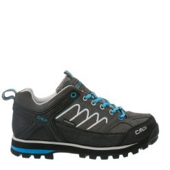 Damskie buty trekkingowe górskie ze skóry zamszowej VIBRAM CMP MOON LOW. Niebieskie buty trekkingowe CMP, ze skóry, bez zapięcia. W wyprzedaży za 449.99 zł.