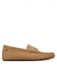 Tommy Hilfiger Mokasyny Flag Soft Suede Driver Loafer FW0FW08558 Brązowy. Brązowe mokasyny Tommy Hilfiger, bez wzorów, ze skóry. Za 409.99 zł.