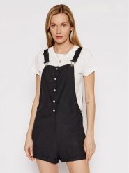 Roxy Ogrodniczki Back To Goodbye ERJWD03617 Czarny Regular Fit. Czarne szorty Roxy, bez wzorów, z bawełny. Za 179.99 zł.