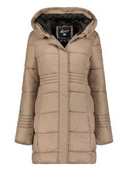 Geographical Norway Parka "Deneza" w kolorze szarobrązowym rozmiar: XL. Brązowe płaszcze Geographical Norway, xl, bez wzorów, bez kaptura. Za 241.56 zł.