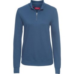 Bluza z zamkiem, długi rękaw bonprix niebieski dżins. Bluzy marki INOVIK. Za 54.99 zł.