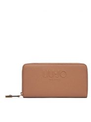 Liu Jo Duży Portfel Damski XL Zip Around AA5155 E0087 Brązowy. Brązowe portfele Liu Jo, bez wzorów, ze skóry. Za 269.99 zł.