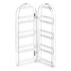 UNIQ Stojak na biżuterię na kolczyki i naszyjniki z 2 stronami Portfele 1 ct Czarny Damski. Czarne kolczyki UNIQ. Za 123.29 zł.