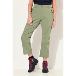 Damskie Spodnie funkcyjne 7/8 szybkoschnące wygodny pas. Zielone spodnie dresowe Ulla Popken, bez wzorów, z elastanu, długie. Za 294.99 zł.