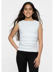 Blue Effect Top w kolorze białym rozmiar: 164. Białe topy Blue Effect, bez wzorów, bez kołnierzyka, bez ramiączek. Za 63.95 zł.