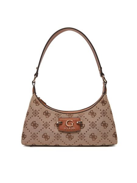 Guess Torebka HWJP96 54170 Beżowy. Brązowe torebki klasyczne Guess, z aplikacjami, z poliesteru, bez dodatków. Za 324.99 zł.