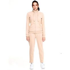 Bluza z zamek błyskawiczny na co dzień na siłownię. Brązowe bluzy bez kaptura LEONE 1947 APPAREL, l, bez wzorów, z dresówki, bez kaptura, na fitness i siłownię. W wyprzedaży za 273.65 zł.