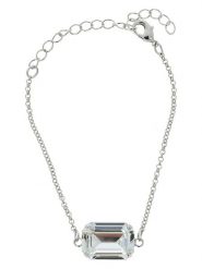 Otazu Bransoletka z kryształem Swarovski rozmiar: onesize. Szare bransoletki Otazu, z kryształem, z mosiądzu. Za 126.99 zł.