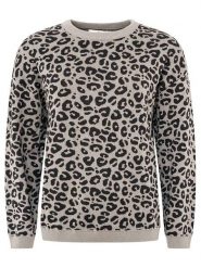 Zwillingsherz Sweter "Leo" w kolorze szarym rozmiar: S/M. Szare swetry Zwillingsherz, m, bez wzorów, z bawełny, bez ramiączek. Za 219.60 zł.
