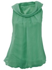 Heine Bluzka w kolorze zielonym rozmiar: 42. Zielone bluzki Heine, bez wzorów, bez kołnierzyka, bez ramiączek. Za 60.88 zł.