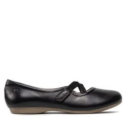 Baleriny Josef Seibel. Czarne baleriny Josef Seibel, bez wzorów, bez obcasa, bez zapięcia. Za 269.99 zł.