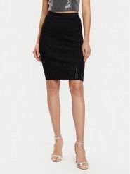Guess Spódnica mini W5RD83 Z2Y50 Czarny Slim Fit. Czarne spódnice Guess, m, z aplikacjami, z syntetyku, mini. Za 187.00 zł.