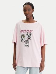 Liu Jo T-Shirt WA6131 J3868 Różowy Regular Fit. Czerwone t-shirty Liu Jo, s, bez wzorów, z bawełny, bez kołnierzyka, bez ramiączek. Za 339.99 zł.