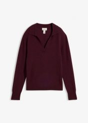 Sweter kaszmirowy z certyfikatem Good Cashmere Standard®. Czarne swetry bonprix, bez wzorów, z kaszmiru, bez ramiączek. Za 379.99 zł.