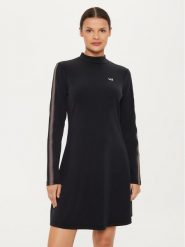 EA7 Emporio Armani Sukienka codzienna 6DTA54 TJZBZ 1200 Czarny Regular Fit. Czarne sukienki EA7 Emporio Armani, na co dzień, s, bez wzorów, z syntetyku, bez kołnierzyka, bez ramiączek, proste. Za 349.99 zł.
