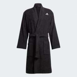 Szlafrok. Czarne szlafroki damskie adidas, s, bez wzorów, bez ramiączek. Za 329.00 zł.