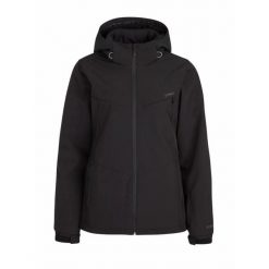 Damska kurtka narciarska softshell Protest PRTSUZANAI. Czarne kurtki narciarskie Protest, bez wzorów, z softshellu, bez kaptura, narciarskie. Za 726.90 zł.