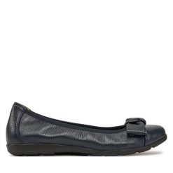 Baleriny Caprice. Niebieskie baleriny Caprice, bez wzorów, bez obcasa, bez zapięcia. Za 379.99 zł.