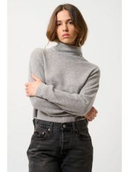 AUTHENTIC CASHMERE Kaszmirowy sweter "Cheviot" w kolorze szarym rozmiar: S. Szare swetry AUTHENTIC CASHMERE, s, bez wzorów, z kaszmiru, bez ramiączek. Za 354.10 zł.